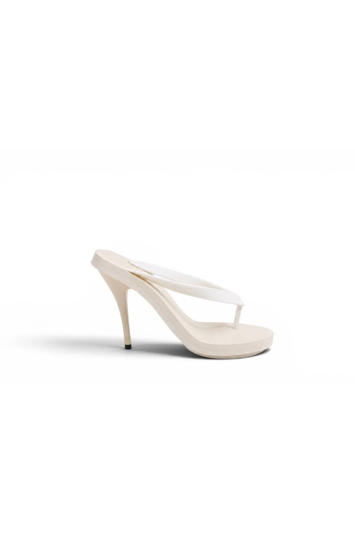 Heeled Thong Mule
