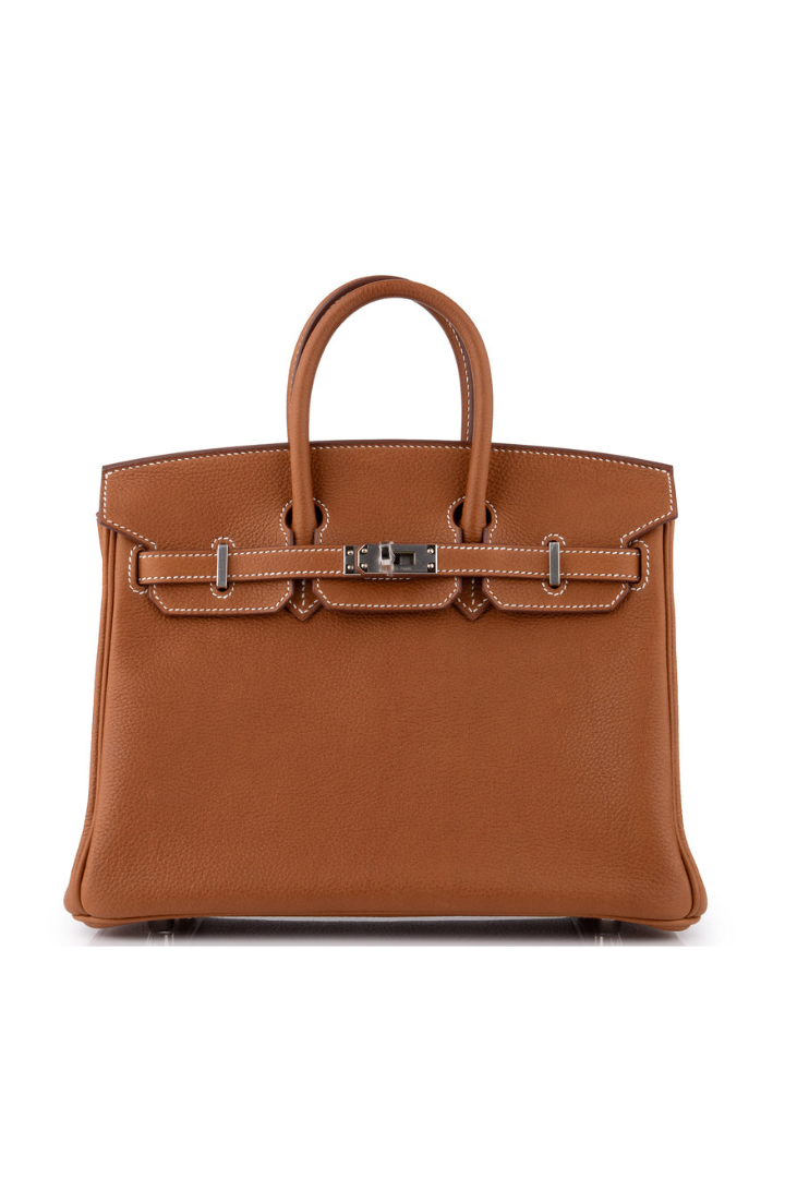 (New) Birkin 25 Veau Barenia Faunourg Palladium Hardware