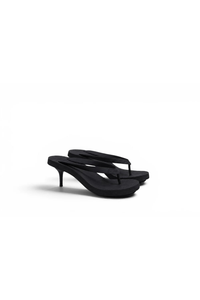 Kitten Heel Thong Mule