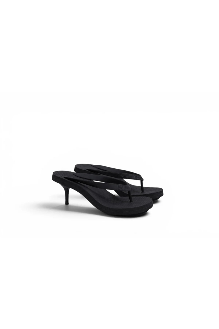 Kitten Heel Thong Mule