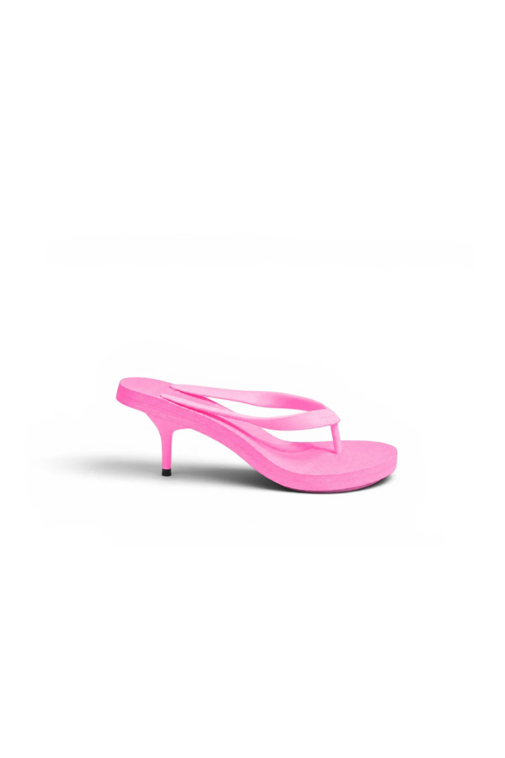 Kitten Heel Thong Mule