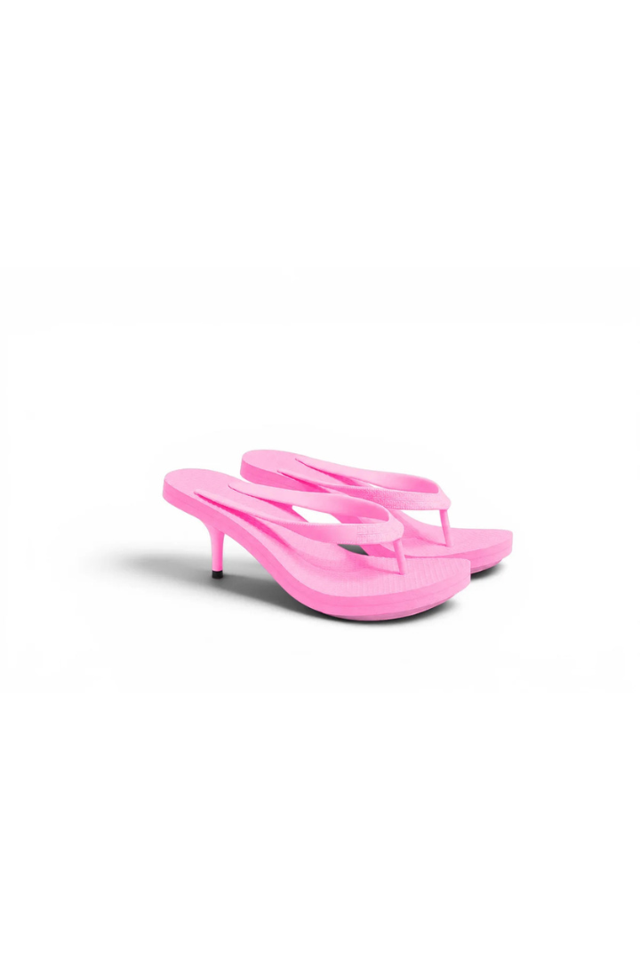 Kitten Heel Thong Mule