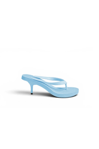 Kitten Heel Thong Mule