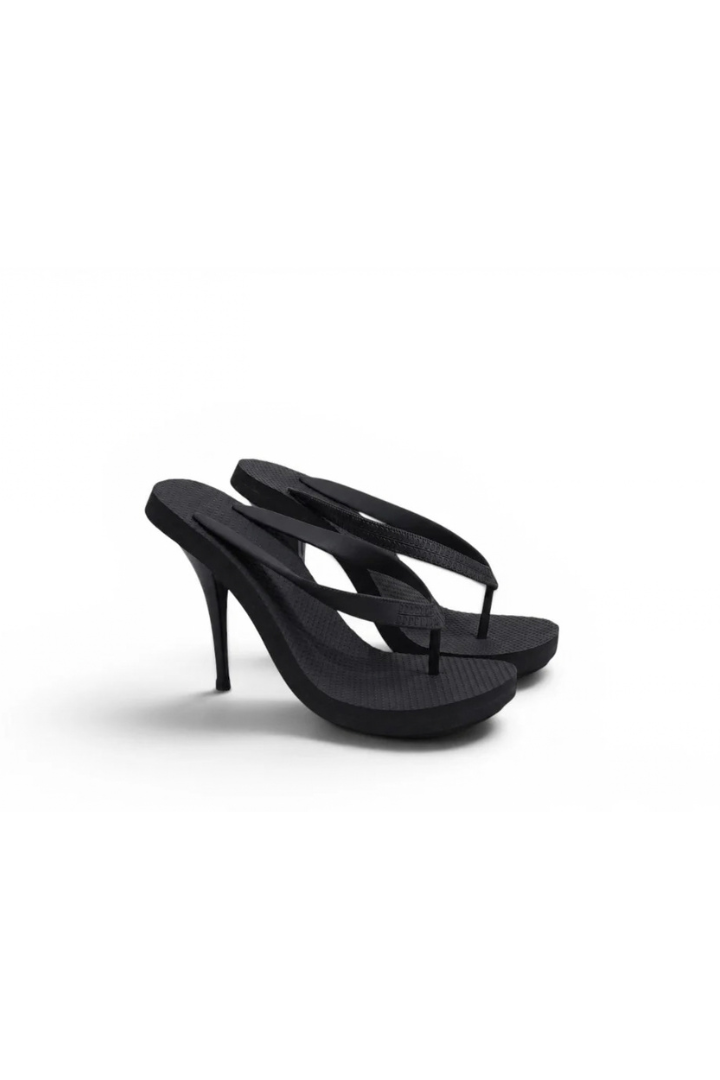 Heeled Thong Mule