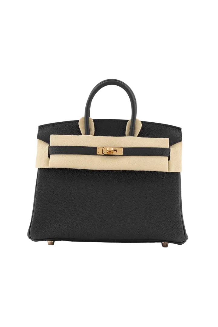 Birkin 25 Black Togo Gold Hardware