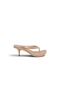 Kitten Heel Thong Mule