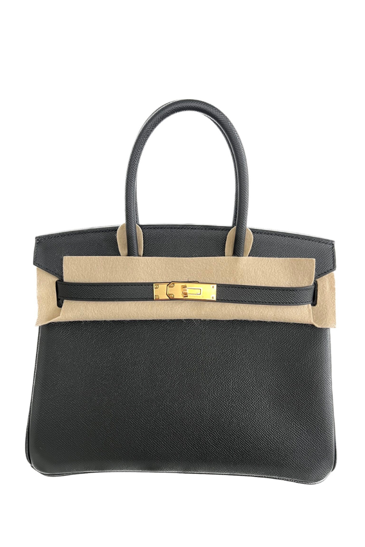 (New) Birkin 30 Black Epsom Gold Hardware