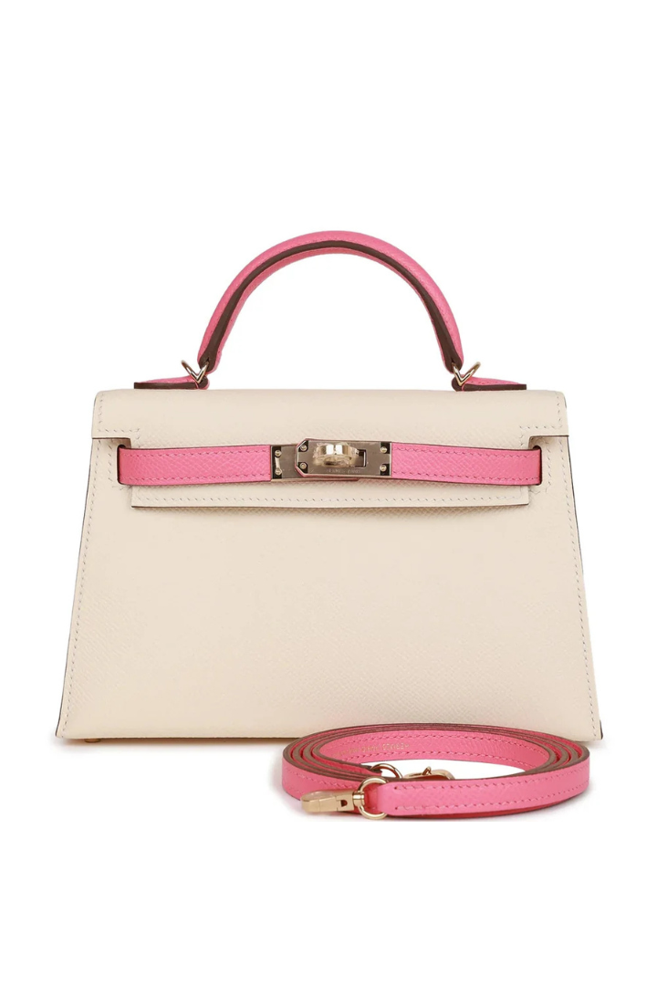 Mini Kelly Veau Epsom Perso Gold Hardware