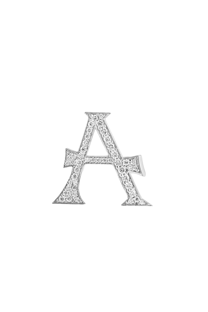 Alphabet 'A' Bag Bijoux with Natural Diamonds