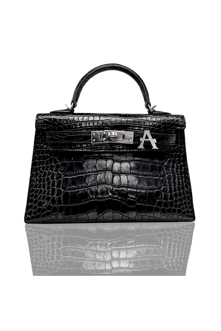 Alphabet 'A' Bag Bijoux with Natural Diamonds