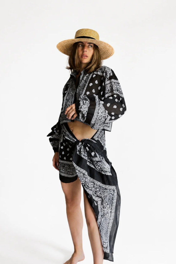 Bandana Cropped Shirt