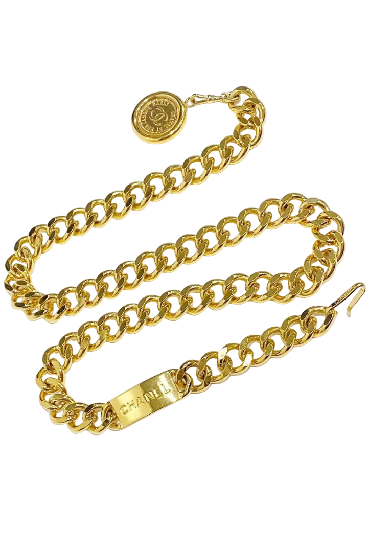 Vintage Classic Coco Mark Chain Belt