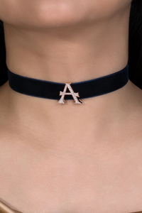 Alphabet 'A' Bag Bijoux with Natural Diamonds