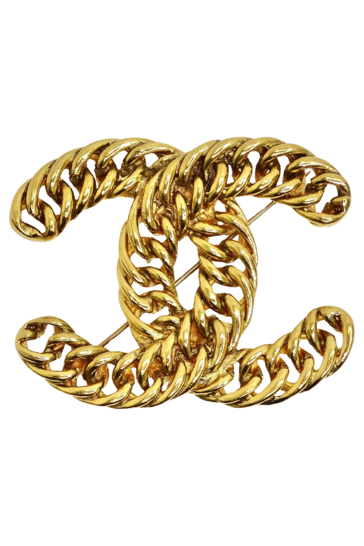 Icon Series Chain Coco Mark Brooch