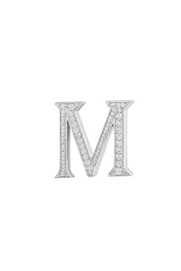 Alphabet 'M' Bag Bijoux with Natural Diamonds