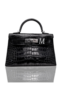 Alphabet 'M' Bag Bijoux with Natural Diamonds