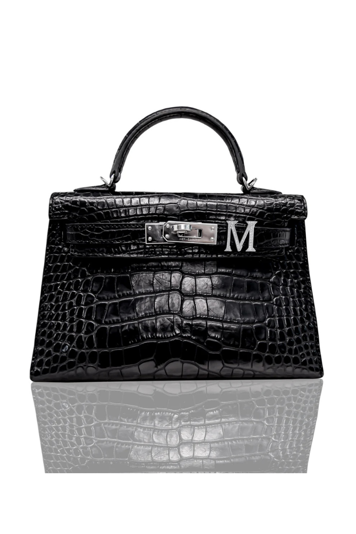 Alphabet 'M' Bag Bijoux with Natural Diamonds