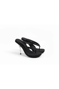 Heeled Thong Mule