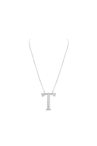 Alphabet 'T' Bag Bijoux with Natural Diamonds