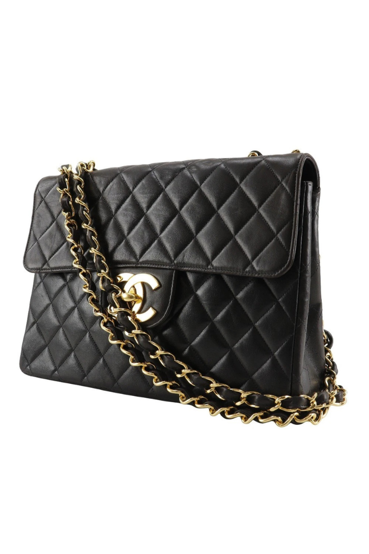 Quilted Lambskin Leather Maxi Vintage Classic Single Flap Bag
