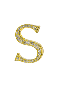 Alphabet 'S' Bag Bijoux with Natural Diamonds