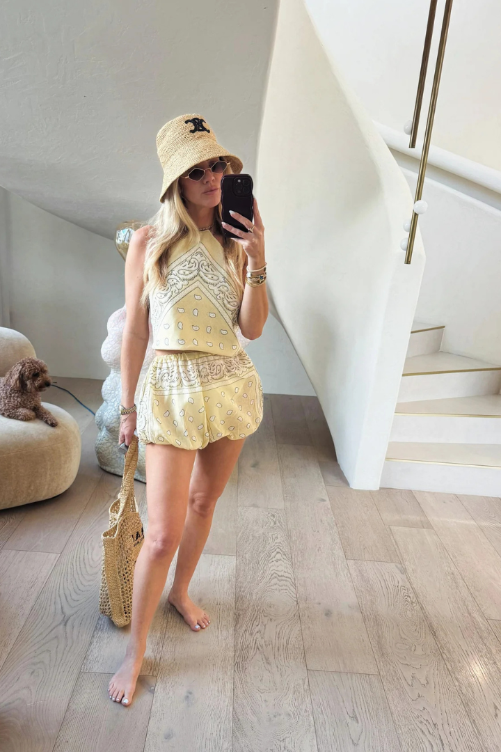 Bandana Puff Short
