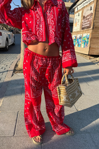 Bandana Cropped Shirt