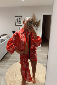 Bandana Cropped Shirt