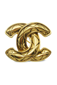 Coco Mark Matelasse Brooch
