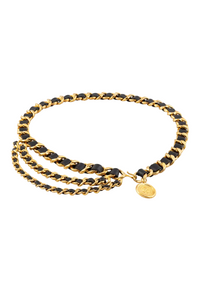 Vintage 31 Rue Cambon Medallion Chain Belt