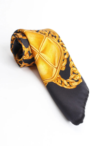 Chain Link Print Silk Scarf