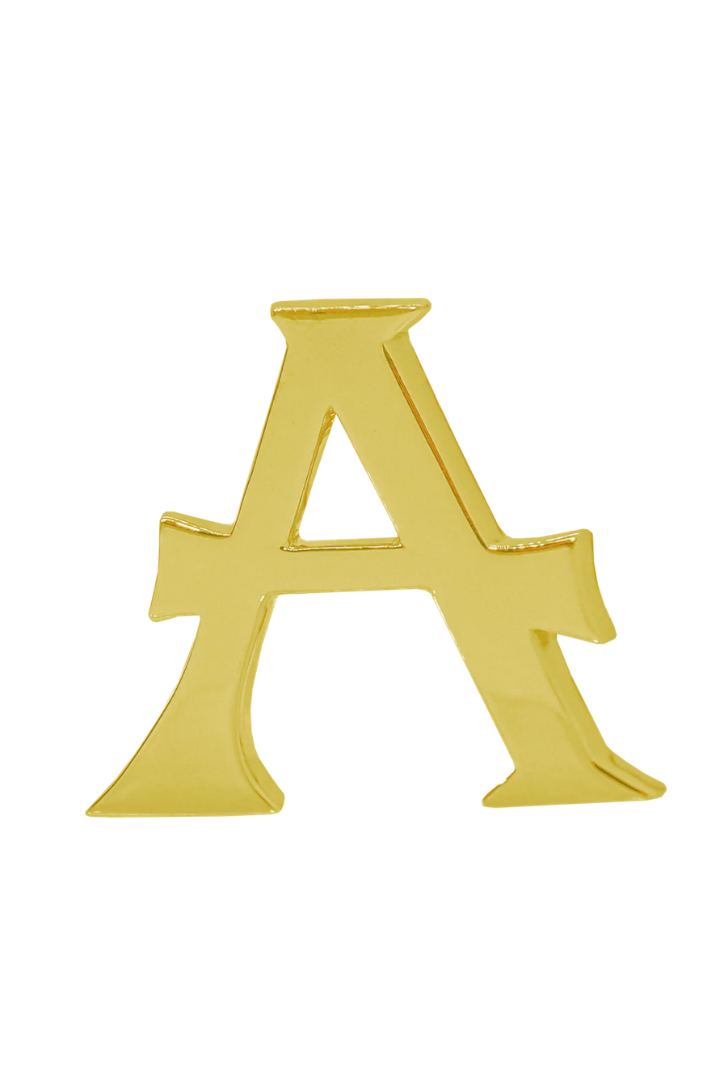 Alphabet 'A' Bag Bijoux Plain 18K Yellow Gold