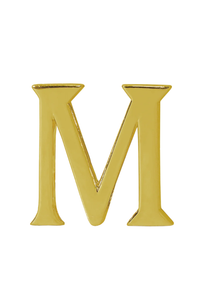 Alphabet 'M' Bag Bijoux Plain 18K Yellow Gold