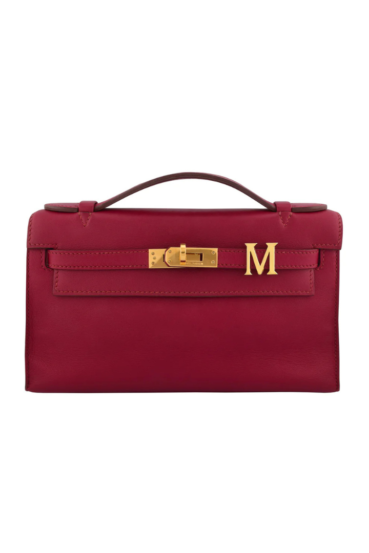 Alphabet 'M' Bag Bijoux Plain 18K Yellow Gold