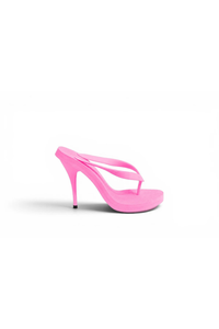 Heeled Thong Mule