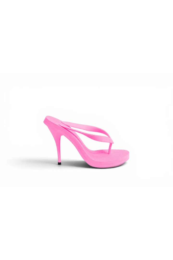 Heeled Thong Mule