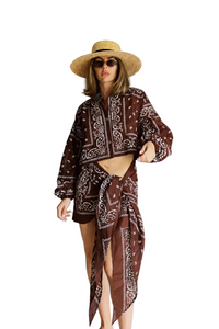 Bandana Cropped Shirt