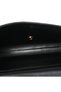 Lambskin Quilted Briefcase Laptop Bag Black