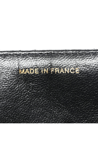 Lambskin Quilted Briefcase Laptop Bag Black
