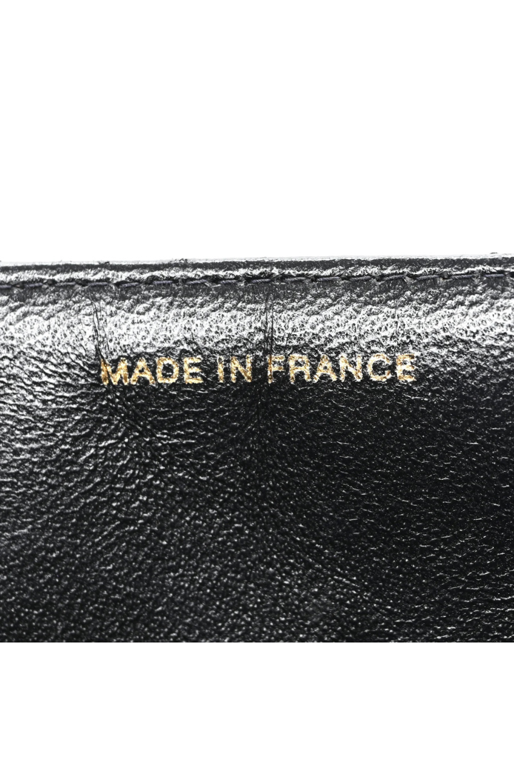 Lambskin Quilted Briefcase Laptop Bag Black