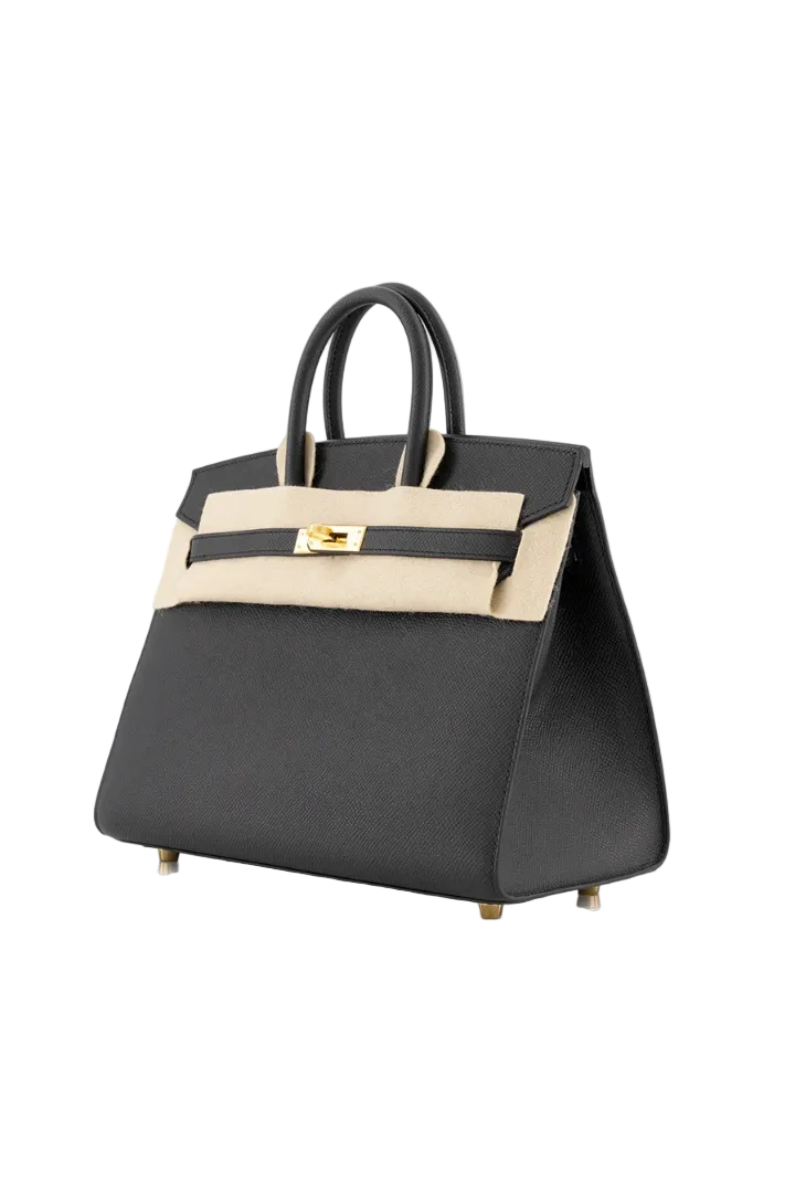 (New) Birkin 25 Black Togo Gold Hardware