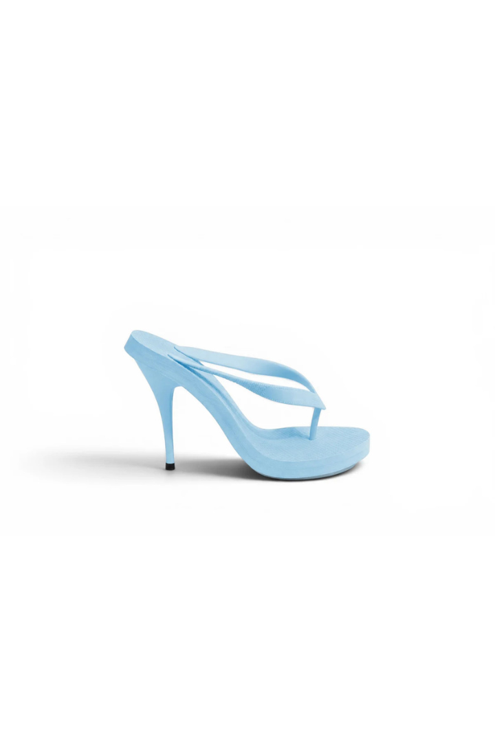 Heeled Thong Mule