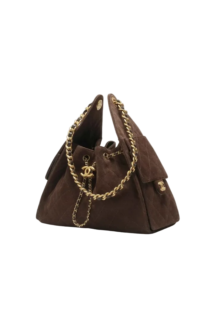 (New) 25 Small Handbag Gold-Tone Metal