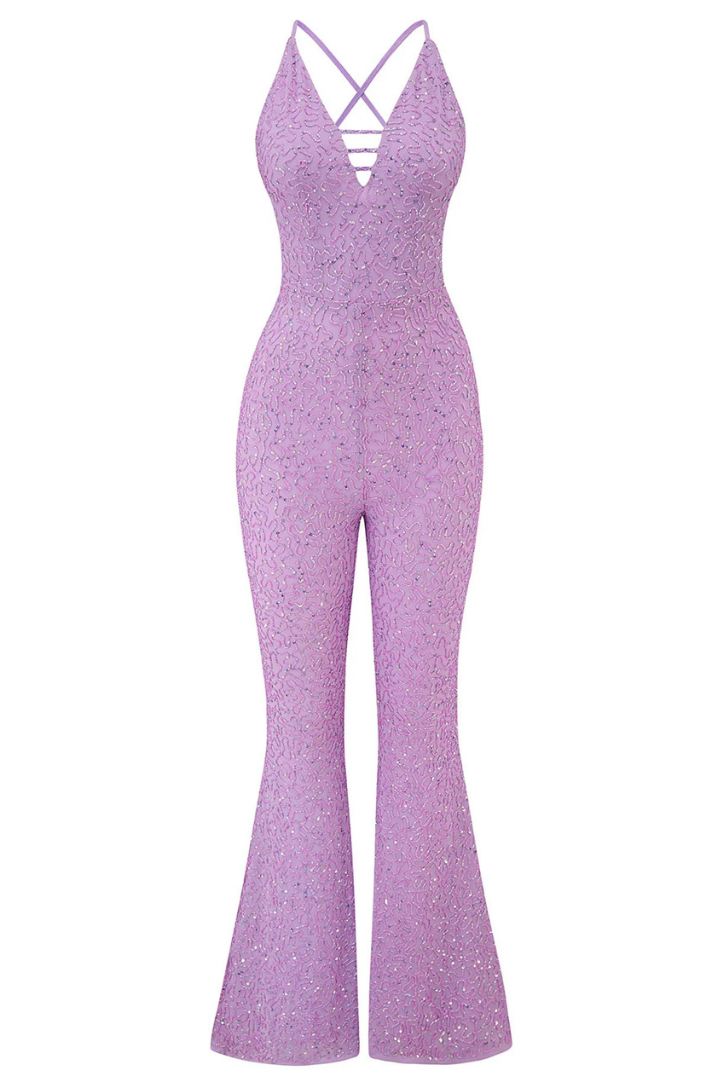 Aura Jumpsuit in Lilac