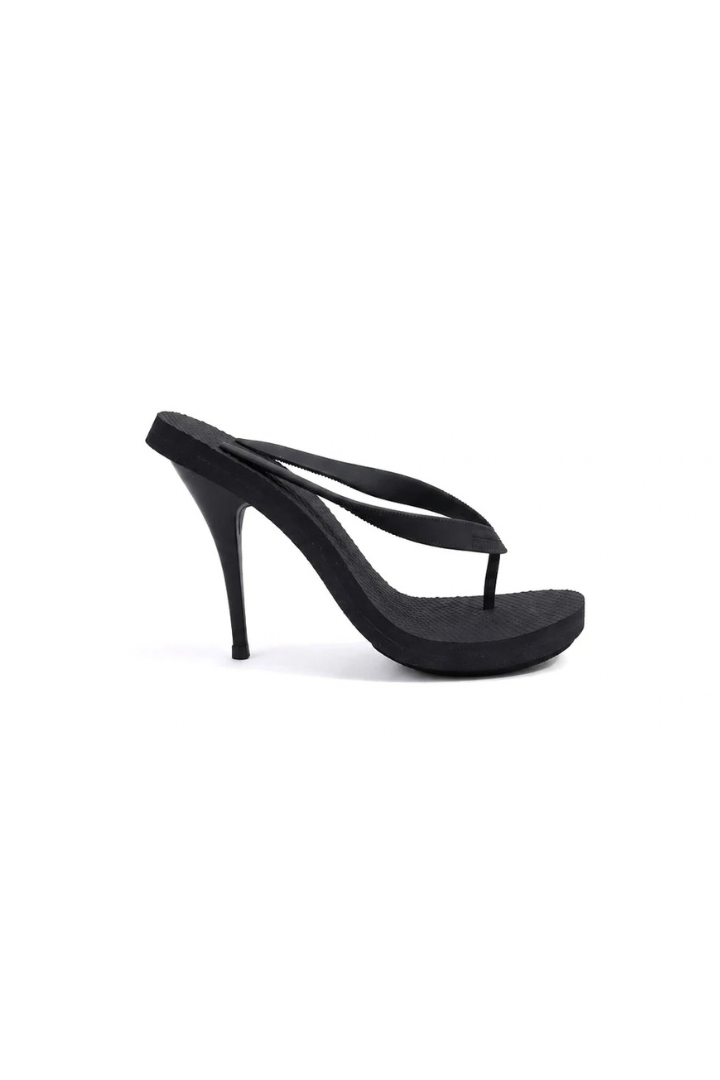 Heeled Thong Mule