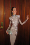 Zayla Crystal Backless Dress