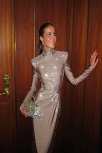Zayla Crystal Backless Dress