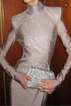 Zayla Crystal Backless Dress