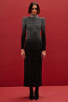Zayla Crystal Backless Velvet Dress