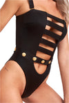 First Class Cut Out Bandage One Piece Swimsuit With Reinforcement